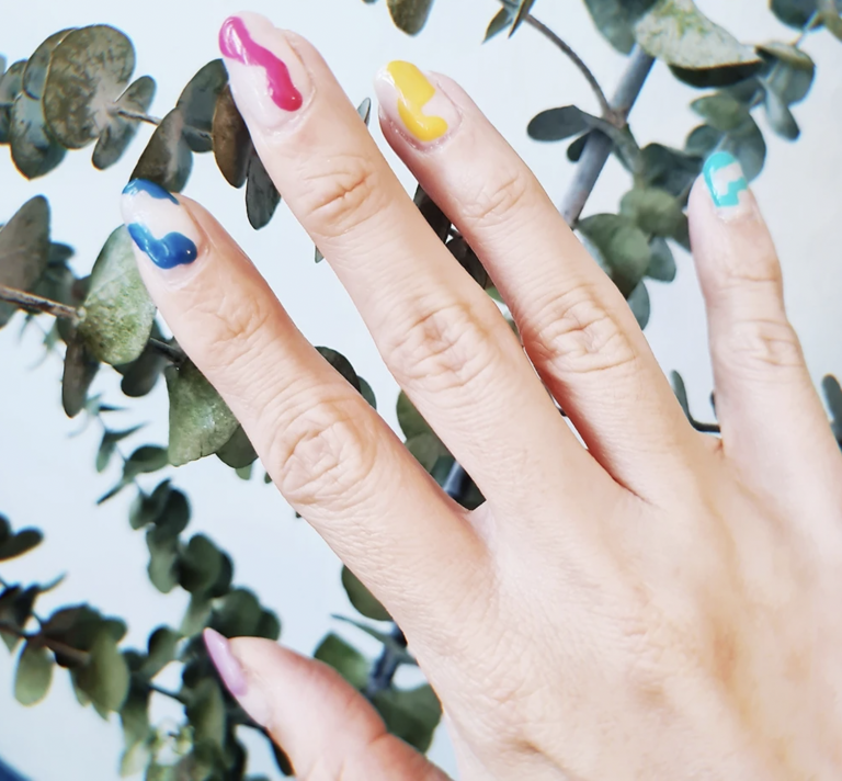 colourful manicure